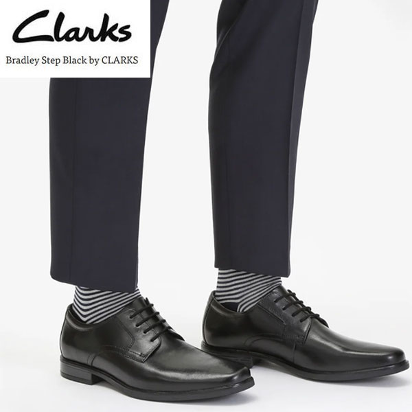即納可☆【Clarks】クラークス Howard Walk / ホワードウォーク ブラックレザー 革靴 ビジネスシューズ 26161285