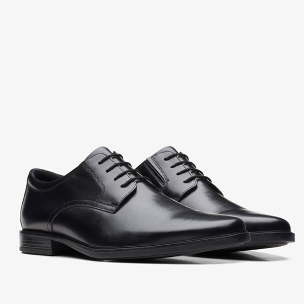 即納可☆【Clarks】クラークス Howard Walk / ホワードウォーク ブラックレザー 革靴 ビジネスシューズ 26161285_1