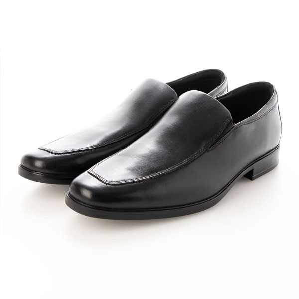 即納可☆【Clarks】クラークス Howard Edge ホワードエッジ ブラックレザー スリッポン ビジネスシューズ 26162246_1