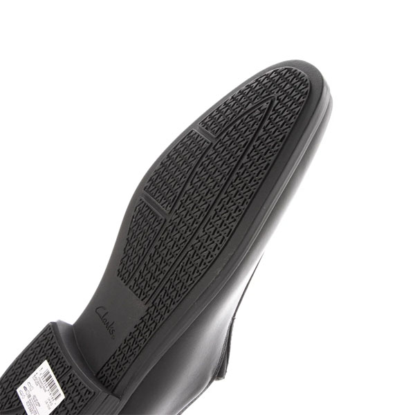 即納可☆【Clarks】クラークス Howard Edge ホワードエッジ ブラックレザー スリッポン ビジネスシューズ 26162246_5