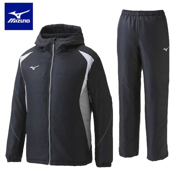 即納可☆【MIZUNO】ミズノ 中綿ライトウォーマー ジャケット＆パンツ ユニセックス ブレーカー 上下セット 32JE1595-32JF1595