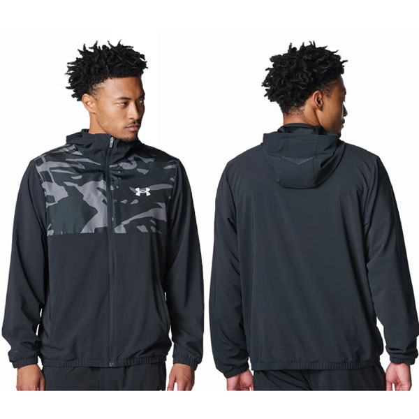 即納可★【UNDER ARMOUR】アンダーアーマー UAウーブン フルジップ フーディド ジャケット＆ウーブン パンツ 野球 上下セット 6007975-6007976_2