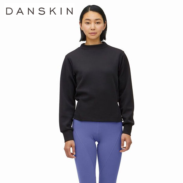 即納可☆【DANSKIN】ダンスキン ブリーザブルクロップドトップ レディース スウェット トレーナー DC523101