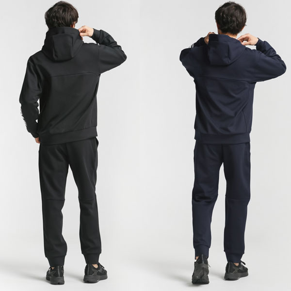 即納可★【DESCENTE】デサント ムーブスポーツ S.F.TECH S.F.テック フルジップフーディー＆テーパードジョガーパンツ スウェット上下 DMMVJF20 DMMVJG20