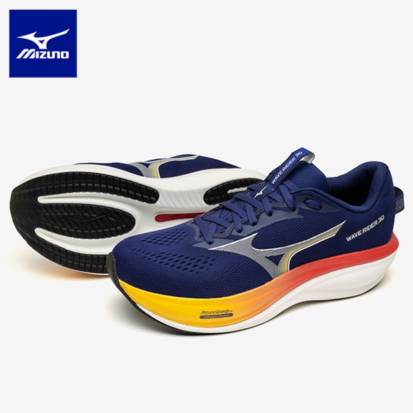 即納可★【MIZUNO】ミズノ ウエーブライダー30 SW ジョグ／デイリーラン ランニングシューズ メンズ J1GM2621 54