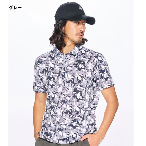 メール便発送 即納可☆【le coq sportif】ルコック 【RIJOUME】 ストレッチフォーサー 半袖ポロシャツ ゴルフ UVカット サンスクリーン ストレッチ LG5SHSR5M_1