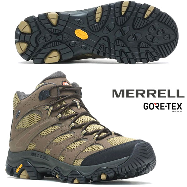  金色 即納可☆ 【MERRELL】メレル MOAB3 SYNTHETIC MID GTEX シューズ M500255