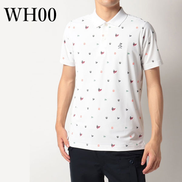 メール便発送 即納可☆【Munsingwear】マンシングウェア フラッグペンギンマルチプリント半袖シャツ メンズ ゴルフ MGMSJA09 メール便発送 即納可☆【Munsingwear】マンシングウェア フラッグ