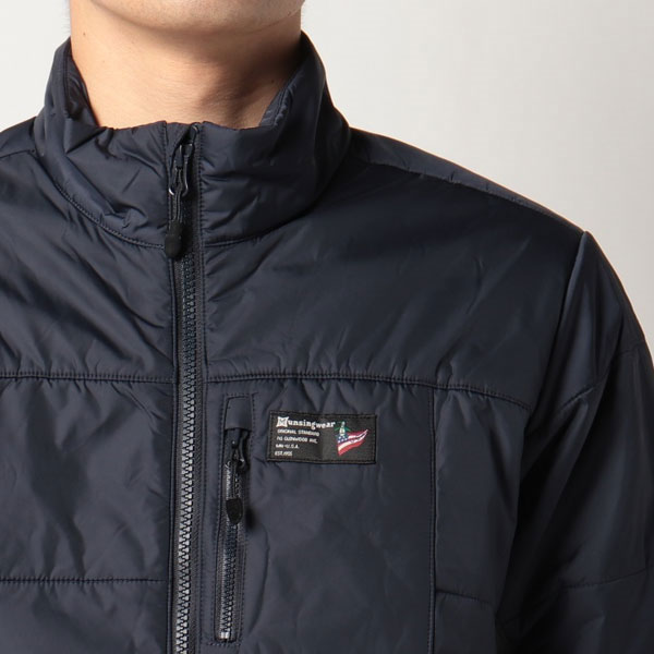 Munsingwear 中綿ジャケット Lサイズ マンシングウェア 中綿入り ナイロンジャケット L メンズ