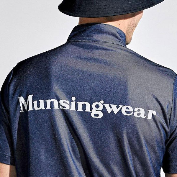 メール便発送 即納可☆【Munsingwear】マンシングウェア MOTION 3D パネルジャガードハーフジップシャツ ゴルフ MGMXJA09_4