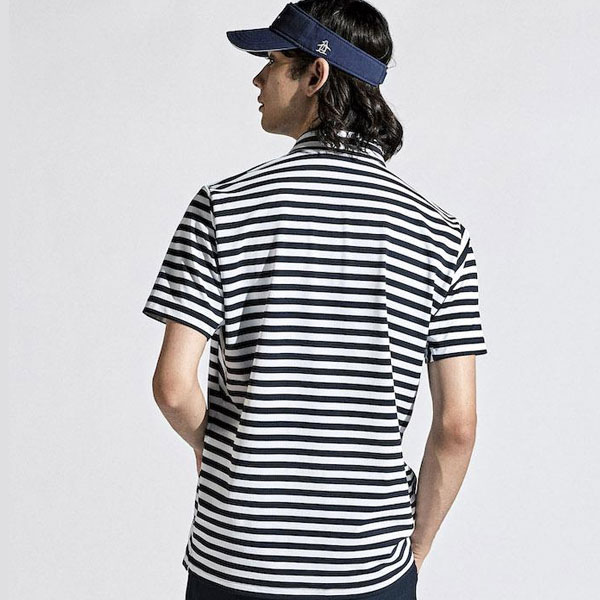 メール便発送 即納可☆【Munsingwear】マンシングウェア SUNSCREEN 先染め ボーダー テーラーカラーシャツゴルフ MGMXJA16_5