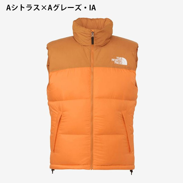 THE NORTH FACE ヌプシ ダウンベスト 700 オレンジ×ブラック ヌプシ