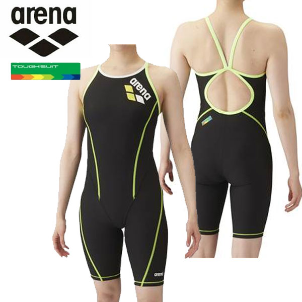 メール便発送 即納可☆【ARENA】アリーナ タフスーツ トレーニングワンピーススパッツ オープンバック 競泳練習水着 SAR4103W