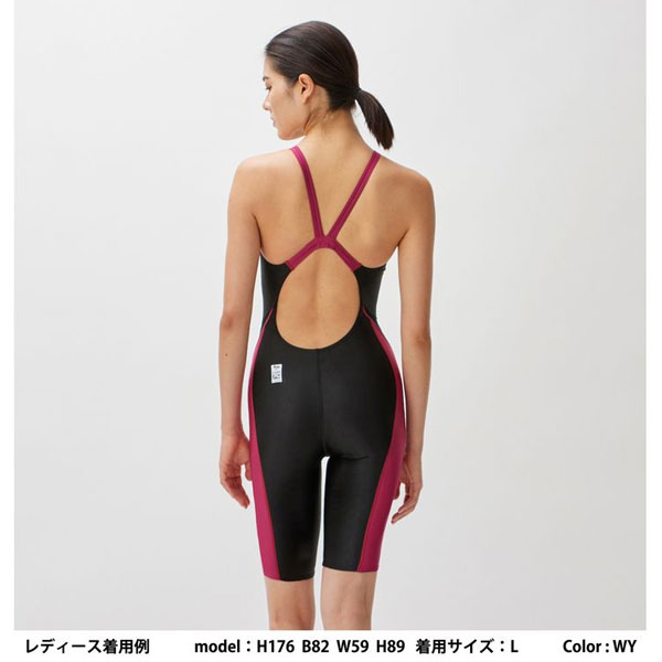 メール便発送 即納可★ 【SPEEDO】スピード フレックスシグマカイオープンバックニースキン (レディース/競泳水着/FINA) SCW12301F_4