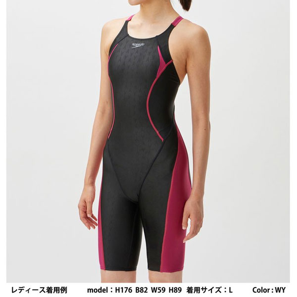 メール便発送 即納可★ 【SPEEDO】スピード フレックスシグマカイオープンバックニースキン (レディース/競泳水着/FINA) SCW12301F_5