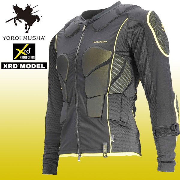 即納可☆【鎧武者】ヨロイムシャ ボディプロテクター ユニセックス レイヤリングパッド 3層+3Dメッシュ スノーボード プロテクター YM1735