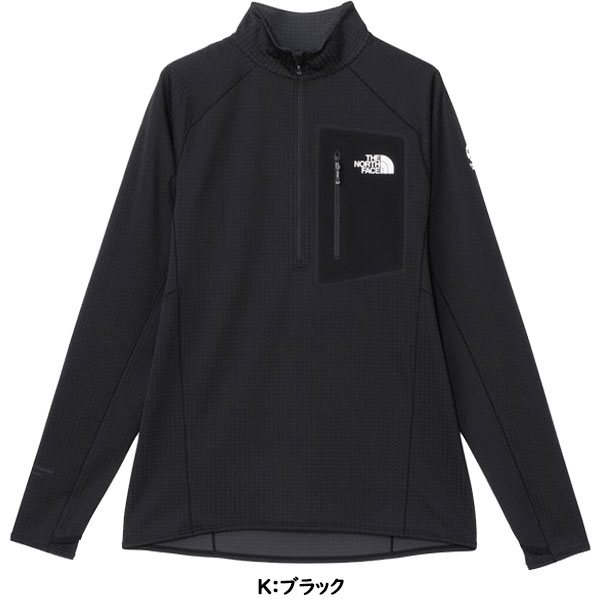 ◆◆メール便発送 ＜ノースフェイス＞ THE NORTH FACE エクスペディションドライドットジップハイ ユニセックス 長袖Tシャツ NT12522_1