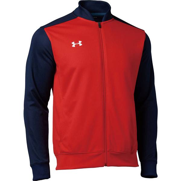 ◆◆◎メール便発送 ＜アンダーアーマー＞ UNDER ARMOUR チーム ウォームアップ ジャケット 1314108 (MDN/RED/WHT(410))
