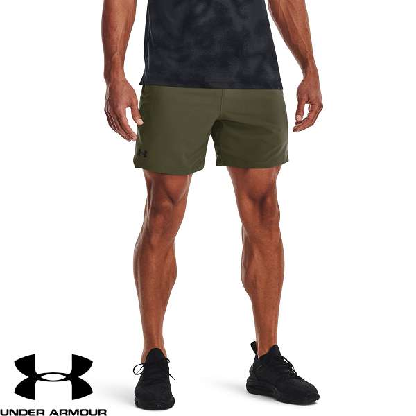 ◆◆◎メール便発送 ＜アンダーアーマー＞ UNDER ARMOUR UAバニッシュウーブン 6インチ ショーツ(トレーニング/MEN) 1373718 (MarineODGreen/Black(390))