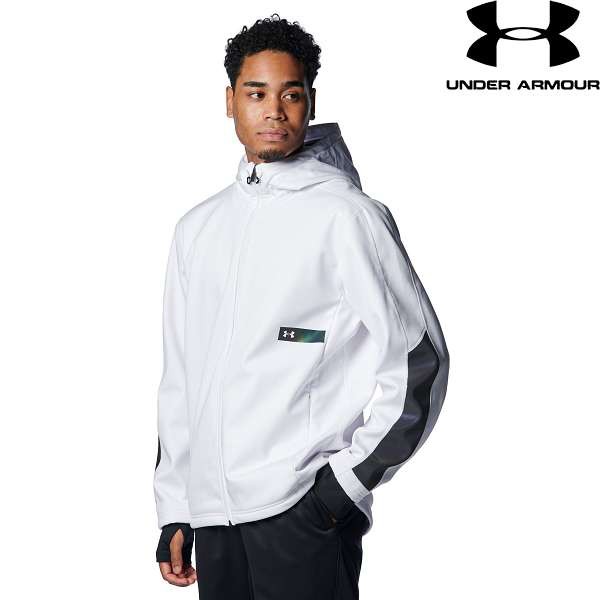 ◆◆ ＜アンダーアーマー＞ UNDER ARMOUR UAウインター ニット 3レイヤー ジャケット4.0(トレーニング/MEN) 1388235 (White(100))