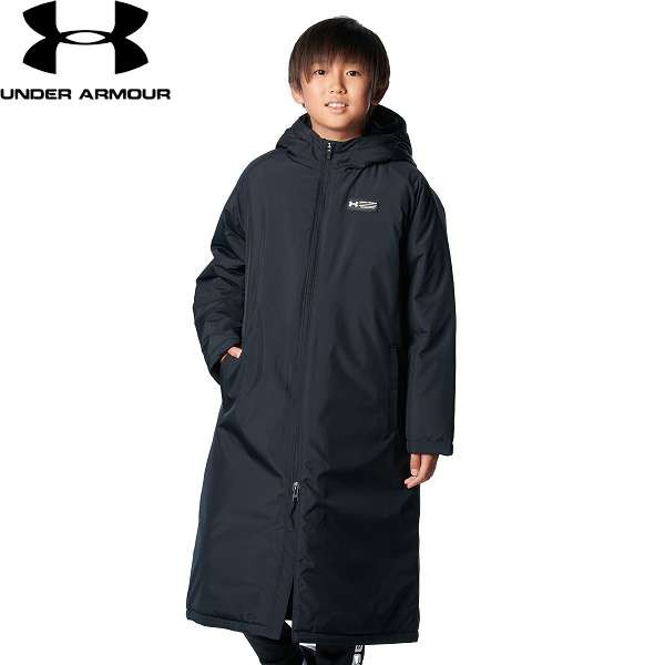 ◆◆ ＜アンダーアーマー＞ UNDER ARMOUR UAインサレーテッド ロングコート(トレーニング/BOYS) 1388290 (Black(001))