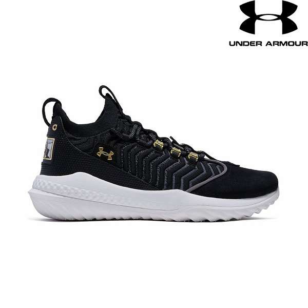 ◆◆ ＜アンダーアーマー＞ UNDER ARMOUR UAハーパー9 ターフ(ベースボール/MEN) 3027443 (Black/White/MetallicGold(001))