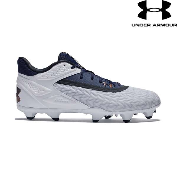 ◆◆ ＜アンダーアーマー＞ UNDER ARMOUR UAヤード マイクロティップス TPU 3.0(ベースボール/MEN) 3027449 (White/MidnightNavy/MidnightNavy(102))