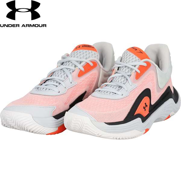 ◆◆ ＜アンダーアーマー＞ UNDER ARMOUR UA SPAWN 7 UAスポーン7(バスケットボール/ユニセックス) 3028461 (HaloGray/AresRed/Black(100))の通販は 9,953円