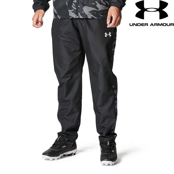 ◆◆ ＜アンダーアーマー＞ UNDER ARMOUR UAトリコット ウーブン パンツ(ベースボール/MEN) 6007974 (Black(001))