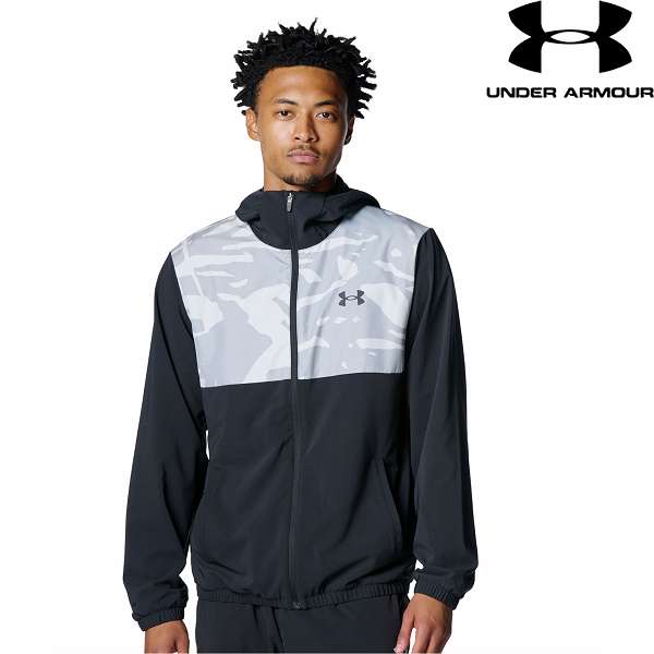 ◆◆ ＜アンダーアーマー＞ UNDER ARMOUR UAウーブン フルジップ フーディド ジャケット(ベースボール/MEN) 6007975 (Steel(035))