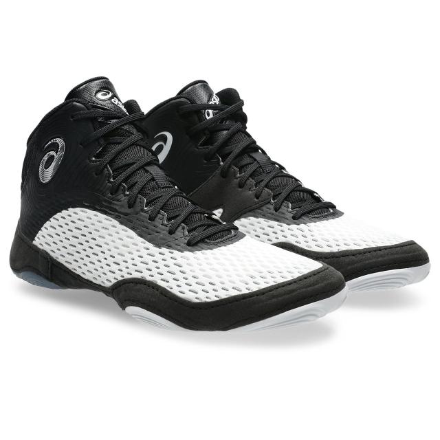 アシックス SPLIT ELITE 1081A066 レスリング シューズ 100 WHITE/BLACK Wrestling レスリング シューズ（メンズ）