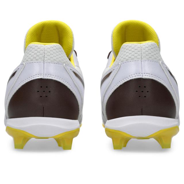 アシックス NEOCONNECT スパイク 1123A054 ベースボール シューズ 105 WHITE/DARK BROWN Baseball ベースボール シューズ（ユニ）
