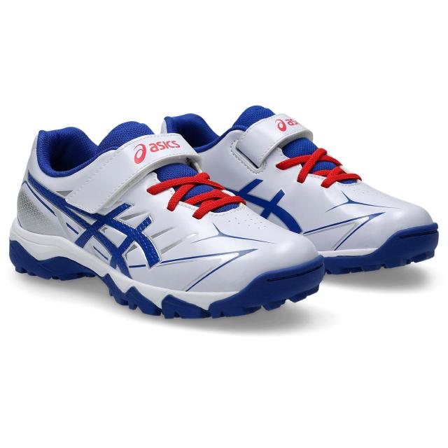 アシックス STAR SHINE TR 3 ジュニア トレーニング 1124A010 ベースボール シューズ 105 WHITE/ASICS BLUE Baseball ベースボール シューズ ジュニア キッズ 子ども 子供
