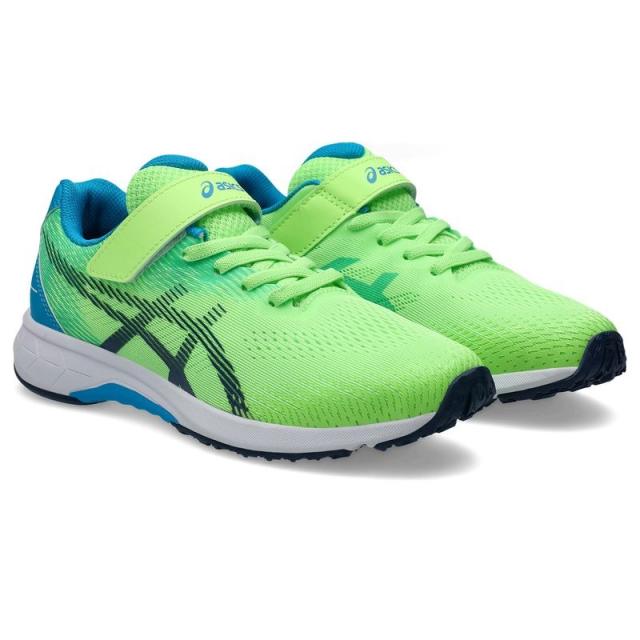アシックス asics LAZERBEAM レーザービーム ジュニア シューズ 1154A195 300 ライトグリーン/ネイビーブルー スニーカー 子ども 子供 キッズ レイザー