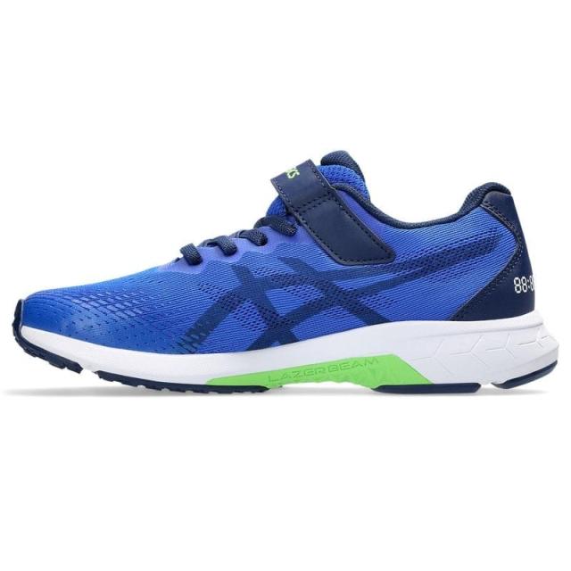 アシックス asics LAZERBEAM レーザービーム ジュニア シューズ 1154A195 400 ブルー/シルバー スニーカー 子ども 子供 キッズ レイザー