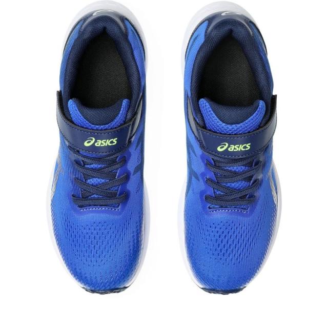 アシックス asics LAZERBEAM レーザービーム ジュニア シューズ 1154A195 400 ブルー/シルバー スニーカー 子ども 子供 キッズ レイザー
