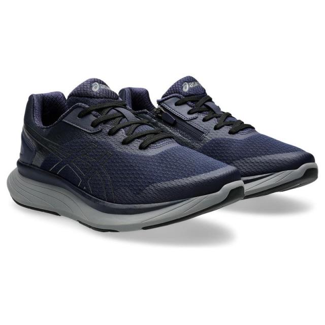 アシックス KNEESUP M012 1241A012 ライフウォーカー 400 ネイビーブルー×メタリックグレー WELLNESS WALKER シューズ（メンズ）