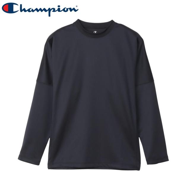 チャンピオン リカバリーウェア 長袖シャツ C3-CS490 090 ブラック RECOVERY WEAR LONG SLEEVE Champion 休養 抗疲労