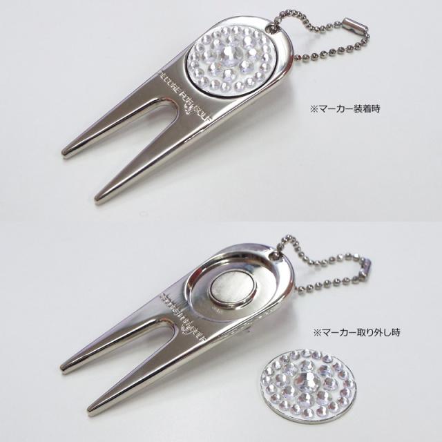 DECORE FOR GOLF × THIRD WAVE コラボ クリスタルガラス 四つ葉のクローバー フォーク＆マーカー FRK-CLOVER メール便発送【新品】 Lucky Clover デコレフォーゴルフ グリーンフォーク メンズ レディース ユニセックス UNISEX 男女兼用 男女共用_5