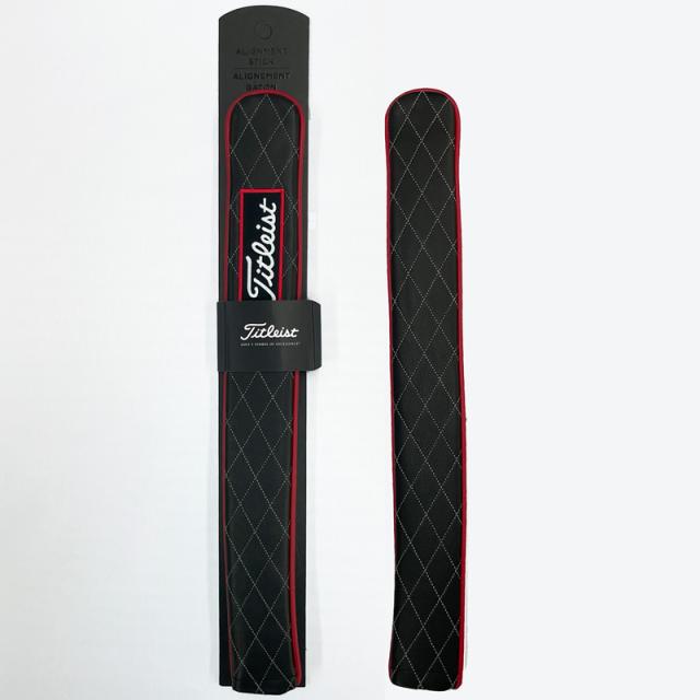 Titleist タイトリスト レザー アライメントスティックカバー ブラック TA9LASC-0 USモデル【新品】Jet Black Leather Align Stick Cover 本革製 スリーブ付きシャフト保護用 APR1 Titleist タイトリスト レザー アライメントスティックカバー ブラック