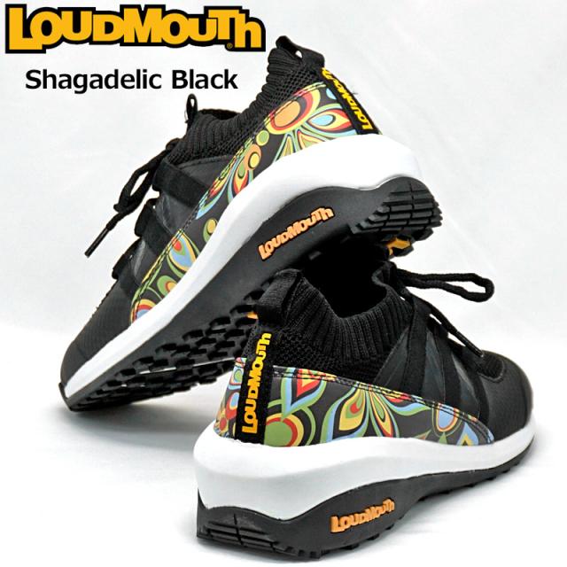 ラウドマウス メンズ スパイクレス ニット ゴルフシューズ Shagadelic Black シャガデリック ブラック LM-GS0003 762979(020) 【日本規格】【新品】RAAR Loudmouth スニーカー JUN2