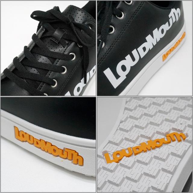 ラウドマウス ユニセックス スパイクレス ゴルフシューズ ビッグロゴ ブラック 防水仕様 LM-GS0004 772980(998) 【日本規格】【新品】 RCBR Loudmouth Black スニーカー 靴 ラウドマウス ユニセックス スパイクレス ゴルフシューズ ビッグロゴ