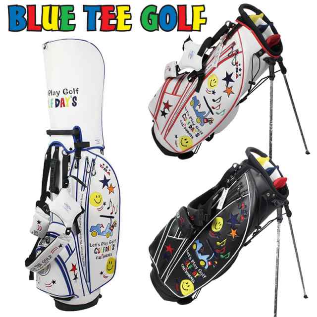 ブルーティーゴルフ 9型 スマイル＆カート スタンドバッグ BTG-CB-008【新品】Blue Tee Golf California スタンド式 キャディバッグ ブルーティ キャディーバック キャディーバック の通販は