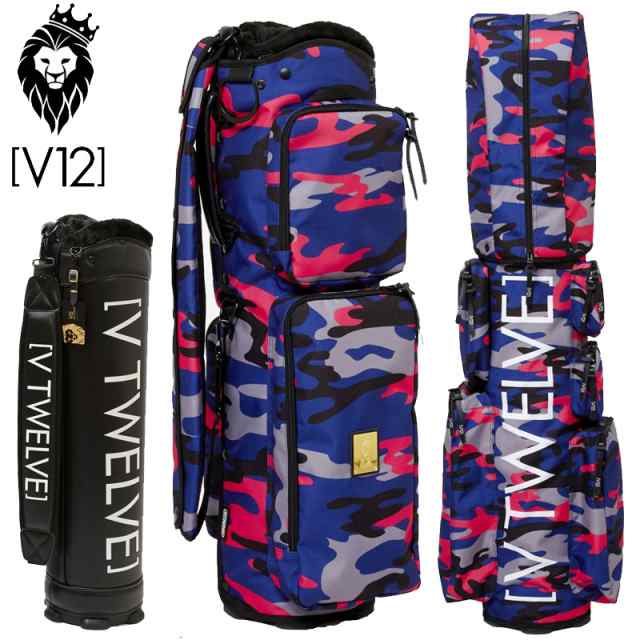 V12 ゴルフ 8.5型 キャディバッグ Navy Camo 本体+カバーセット V121710-CV03L_78 ヴィ・トゥエルヴ 【新品】着せ替え ラップテック ゴルの通販は