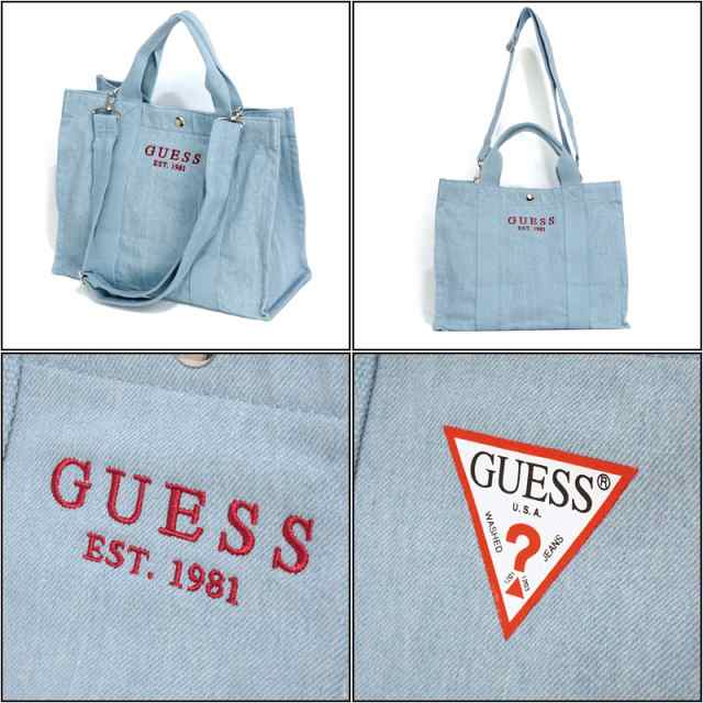 SALE特価】GUESS コットン ミニトートバッグ ショルダーベルト付 41014 ...