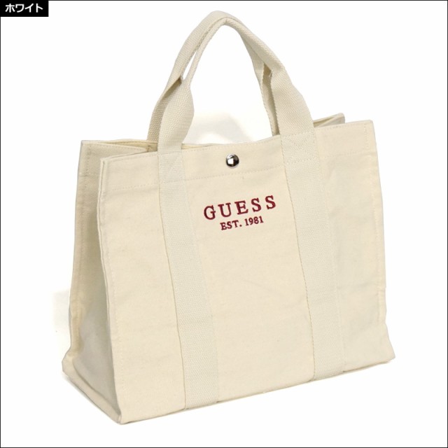 SALE特価】GUESS コットン ミニトートバッグ ショルダーベルト付 41014 ...