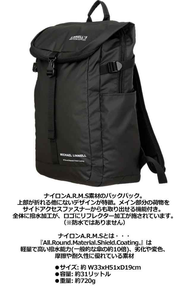 SALE特価】マイケルリンネル バックパック 31L MLAC-04 ブラック