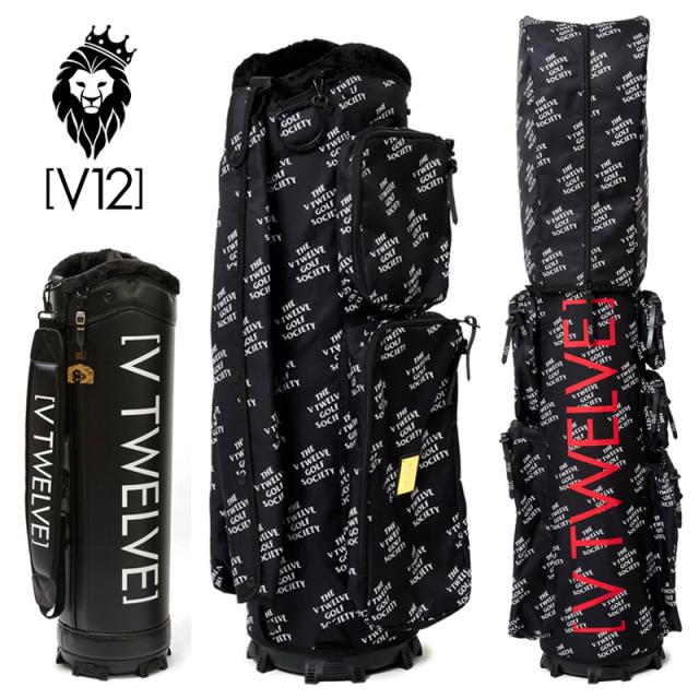V12 ゴルフ 9.5型 キャディバッグ TVGS 9.5 本体+カバーセット V122220-CV01M 19 BLACK ヴィ・トゥエルヴ 【新品】2WF2 着せ替え ラップテック GOLF ゴルフ用バッグ AUG3 キャディーバック キャディバック の通販は