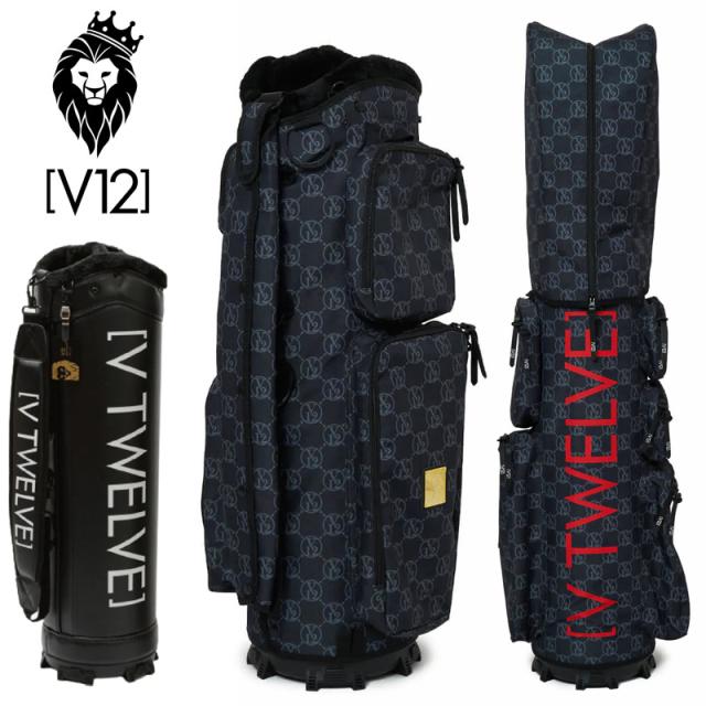 V12 ゴルフ 9.5型 キャディバッグ VT MONOGRAM 9.5 本体+カバーセット V122310-CV01M 19 BLACK ヴィ・トゥエルヴ 【新品】SAAR 着せ替え ラップテック GOLF ゴルフ用バッグ FEB1 キャディーバック キャディバック