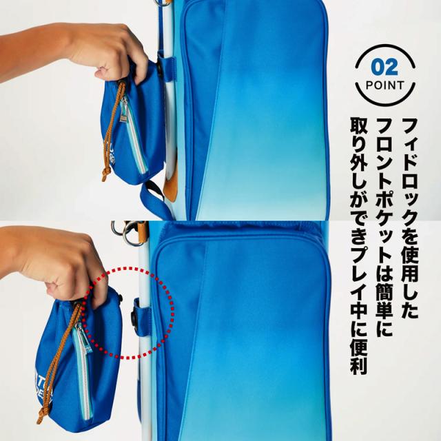 ターフデザイン 9.5型 キャディバッグ 巾着袋付き TDCB-BD70 グラデーション【新品】TAAR TURF DESIGN カートバッグ キャディーバッグ キャディーバック ゴルフ用バッグ メンズ レディース_8